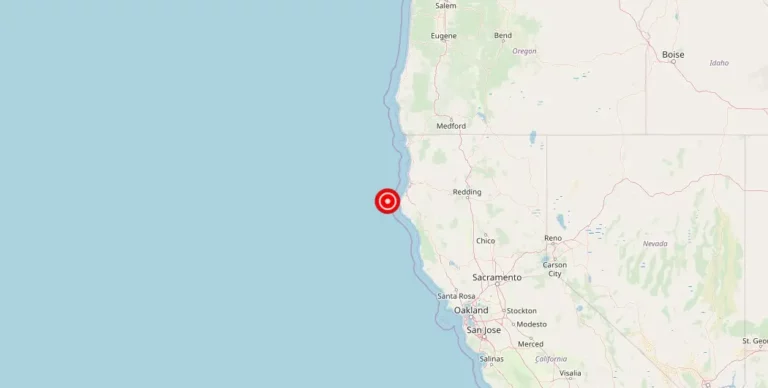 Magnitude 3.81 Earthquake Strikes Near Ferndale, CA