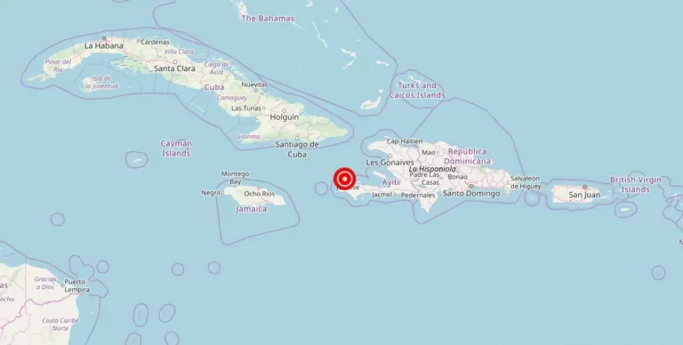 Magnitude 4.90 Earthquake Strikes Near Les Abricots, Haiti