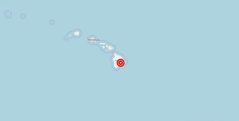 Magnitude 3.75 Earthquake Strikes Near Volcano, Hawaii