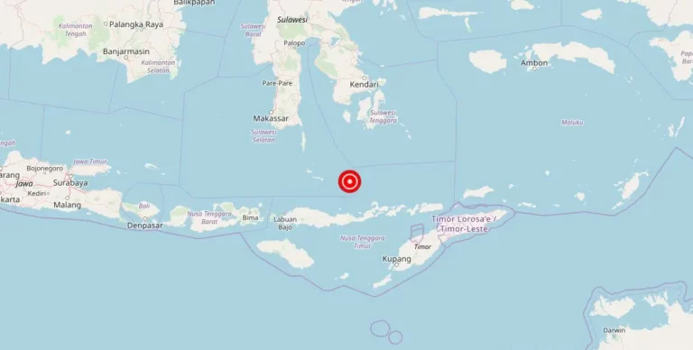 Magnitude 4.50 Earthquake Strikes Near Flores Sea in Indonesia