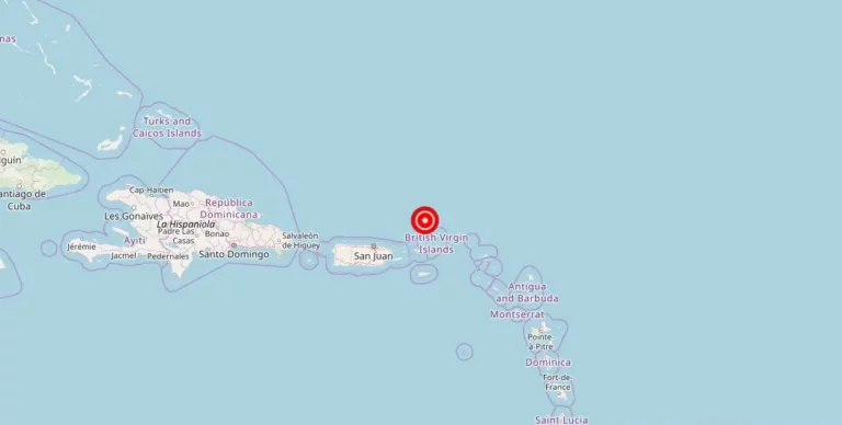 Magnitude 4.10 Earthquake Hits Near Cruz Bay, St. John, U.S. Virgin Islands