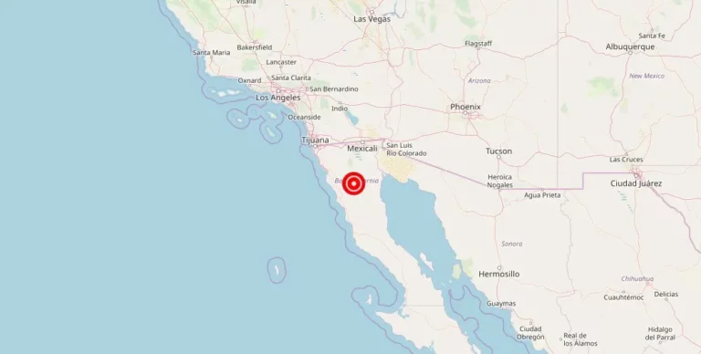 Magnitude 4.00 Earthquake Strikes Near San Vicente, Baja California, Mexico