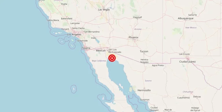Magnitude 4.30 earthquake rocks Baja California-Sonora Border Region, Mexico