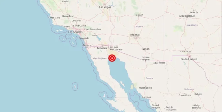 Magnitude 4.10 Earthquake Strikes Near Baja California-Sonora Border Region, Baja California, Mexico