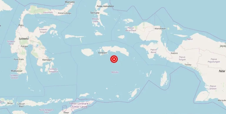 Magnitude 4.60 earthquake strikes near Amahai, Maluku, Indonesia