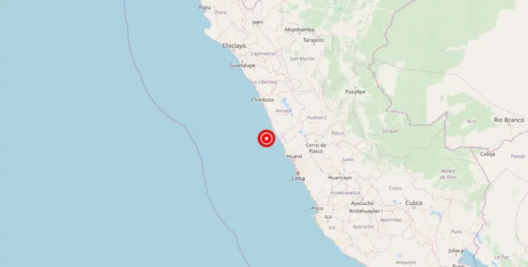 Magnitude 4.60 Earthquake Strikes near Huarmey, Ancash, Peru
