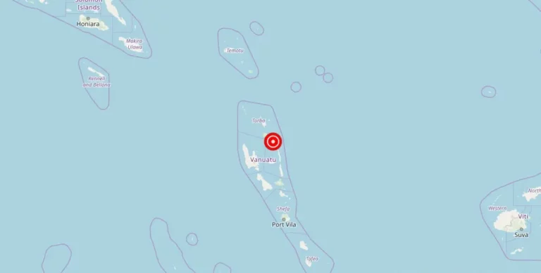 Magnitude 5.50 Earthquake Strikes Near Sola, Vanuatu