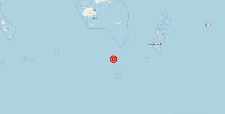 Magnitude 4.40 Earthquake Strikes Near Fiji Islands, Fiji in Oceania