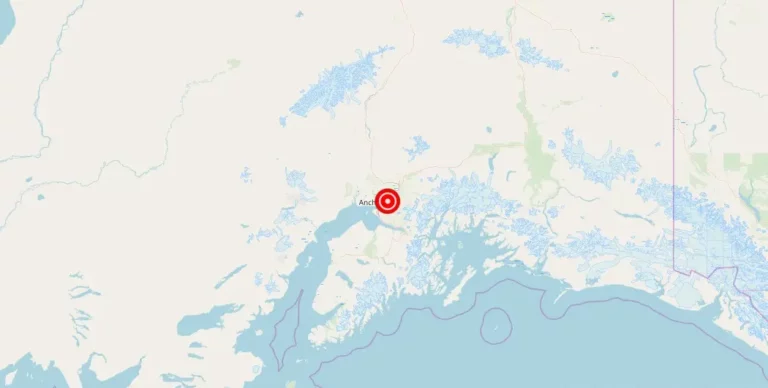 Magnitude 4.70 Earthquake Strikes Near Anchorage, Alaska
