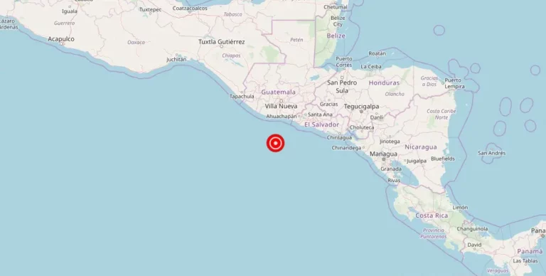 Magnitude 5.60 earthquake strikes near Off the Coast of Central America