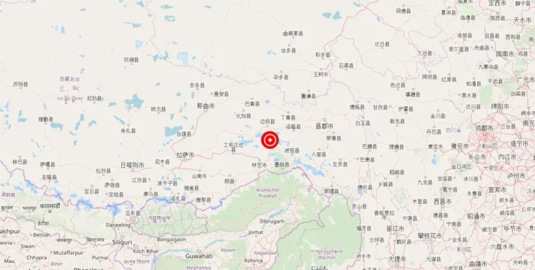 Magnitude 4.9 Earthquake Strikes Near Shi Yomi, Arunachal Pradesh, India