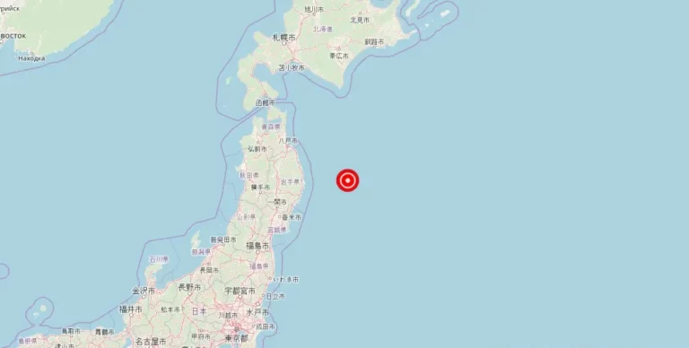 Magnitude 4.80 Earthquake Strikes Miyako, Iwate, Japan