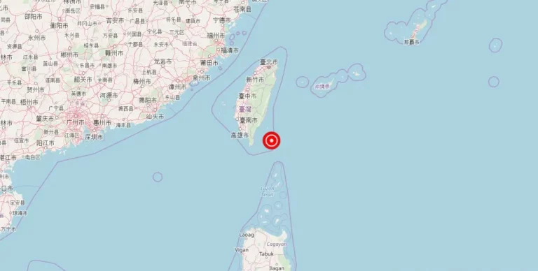 Magnitude 4.70 Earthquake Strikes Near Hengchun, Pingtung, Taiwan