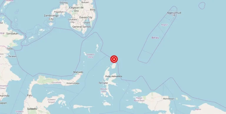 Magnitude 4.40 Earthquake Strikes Near Tobelo, North Maluku, Indonesia