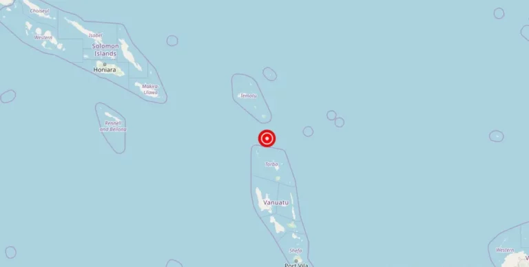 Magnitude 5.20 earthquake strikes near Santa Cruz Islands, Solomon Islands