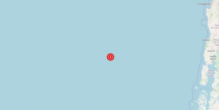 Magnitude 4.80 Earthquake Detected Near West Chile Rise, Ocean