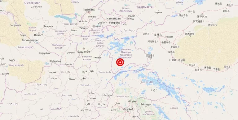 Magnitude 4.20 Earthquake Strikes Dushanbe, Tajikistan