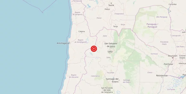 Magnitude 4.30 Earthquake Strikes San Antonio de los Cobres, Salta, Argentina