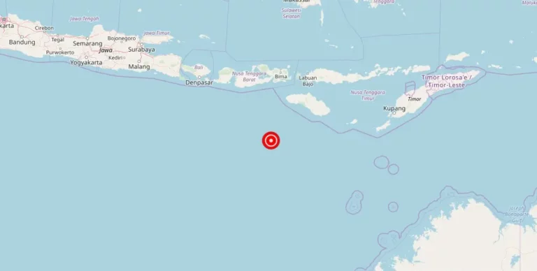Magnitude 4.50 Earthquake Strikes Sumbawa, West Nusa Tenggara, Indonesia