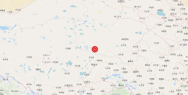 Magnitude 4.90 Earthquake Strikes Near Nagqu, Tibet Autonomous Region, China