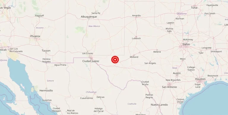 Magnitude 3.60 Earthquake Strikes Near Toyah, Texas