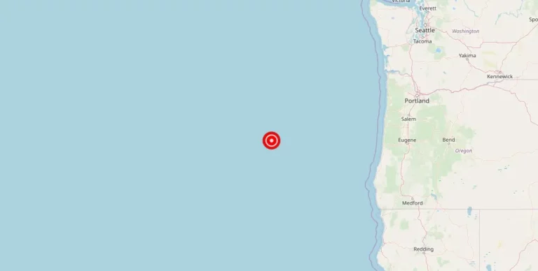 Magnitude 4.50 Earthquake Strikes No City, Oregon in United States