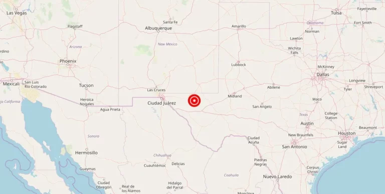 Magnitude 3.80 Earthquake Strikes Near Whites City, New Mexico, USA