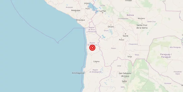 Magnitude 4.10 earthquake strikes near La Tirana, Valparaiso, Chile