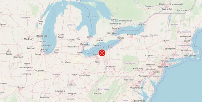 Magnitude 4.00 Earthquake Strikes Near Madison, Ohio, United States