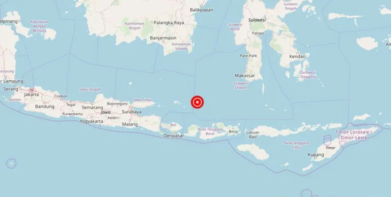 Magnitude 6.90 Earthquake Strikes Gili Air, Lombok, Indonesia