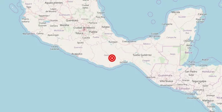 Magnitude 4.90 Earthquake Strikes San Pedro Totolapam in Oaxaca, Mexico