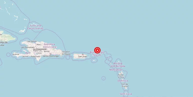 Magnitude 3.65 Earthquake Strikes Near Cruz Bay, U.S. Virgin Islands