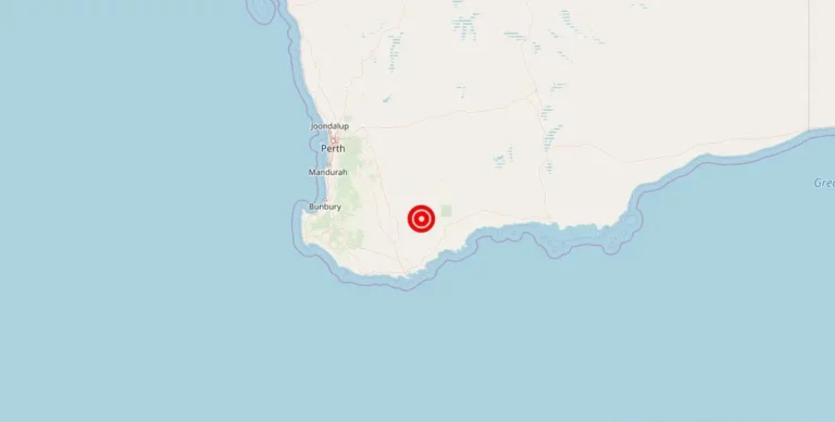 Magnitude 5.40 Earthquake Strikes Near Katanning in Western Australia