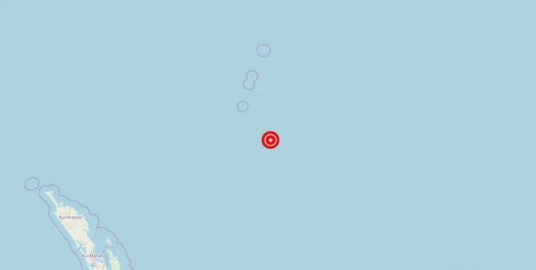 Magnitude 4.90 Earthquake Strikes South of the Kermadec Islands, None, New Zealand