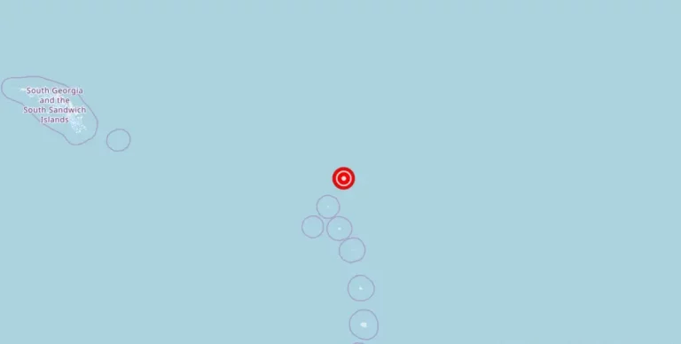 Magnitude 5.70 Earthquake Strikes Near South Sandwich Islands Region