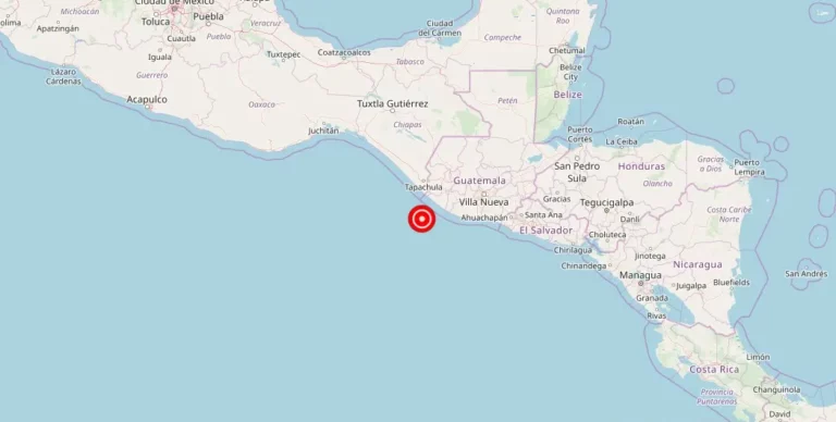 Magnitude 4.20 Earthquake Strikes Champerico, Retalhuleu, Guatemala
