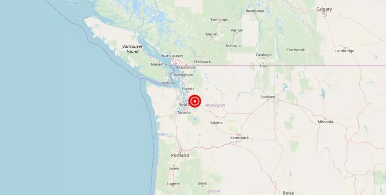 Magnitude 3.98 Earthquake Strikes Near Fall City, Washington
