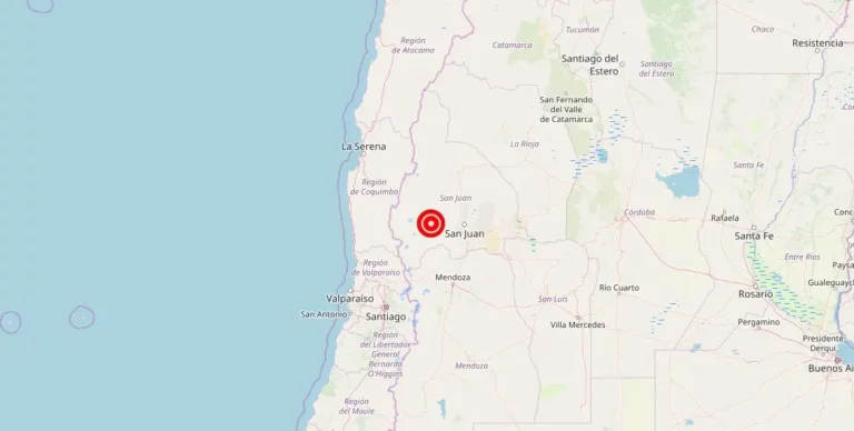 Magnitude 4.40 Earthquake Strikes San Juan, San Juan, Argentina