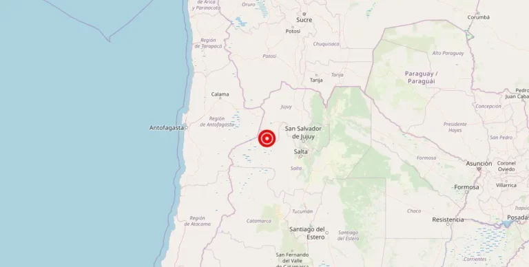 Magnitude 4.40 Earthquake Strikes San Antonio de los Cobres, Salta, Argentina