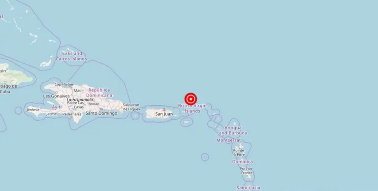 Magnitude 3.70 Earthquake Strikes Near Christiansted, U.S. Virgin Islands