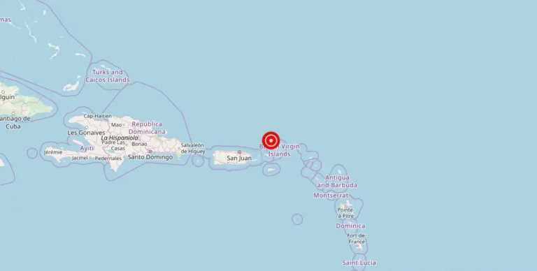 Magnitude 4.06 Earthquake Strikes Near Cruz Bay, Virgin Islands, United States