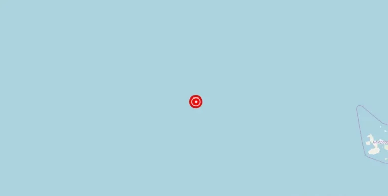 Magnitude 4.60 Earthquake Strikes near Galapagos Islands, Galapagos, Ecuador