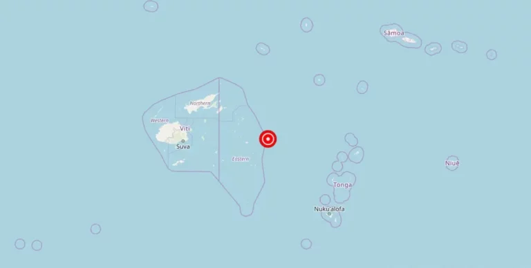 Magnitude 4.60 Earthquake Shakes Levuka, Fiji