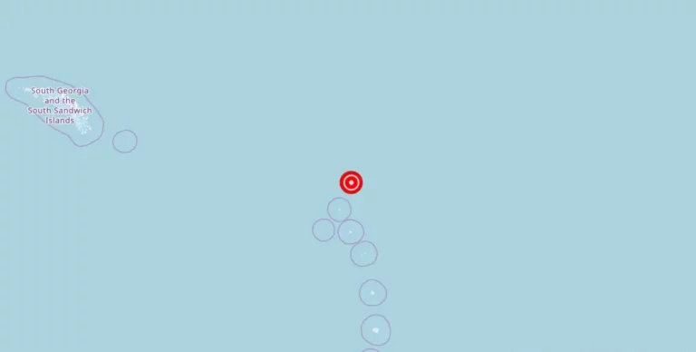 Magnitude 5.10 earthquake strikes near South Sandwich Islands region, Antarctica